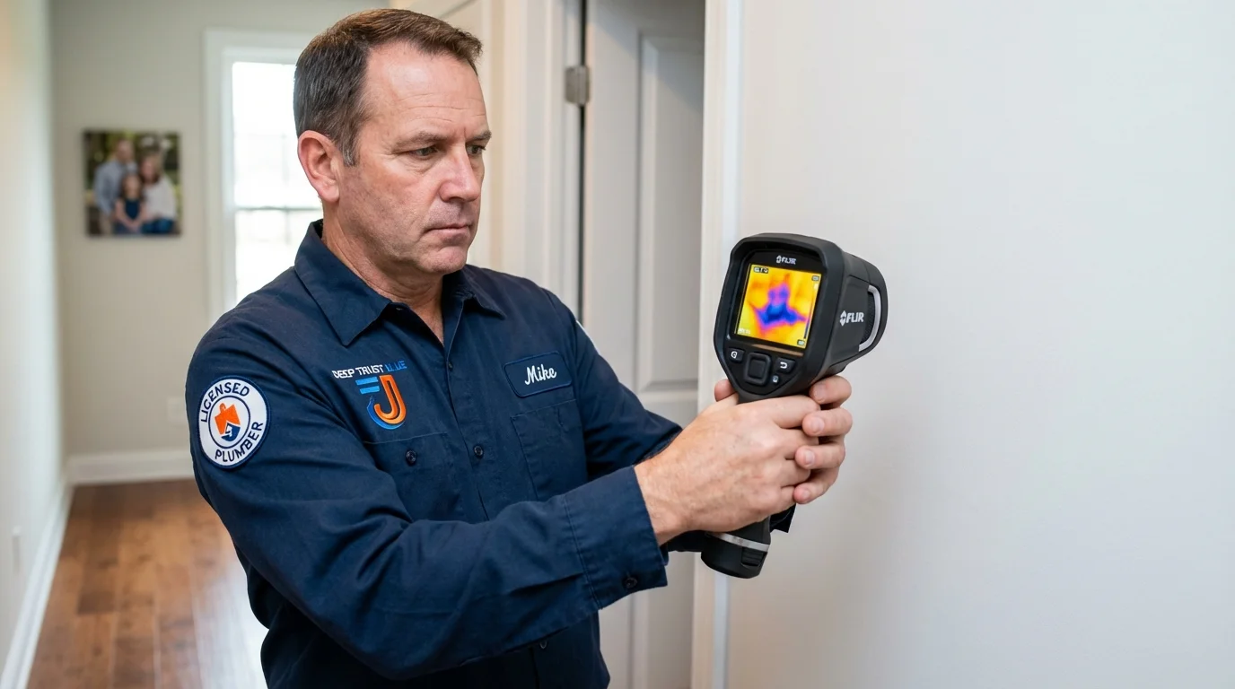 Thermal imaging leak detection by Johns Plumbing LLC in Terry